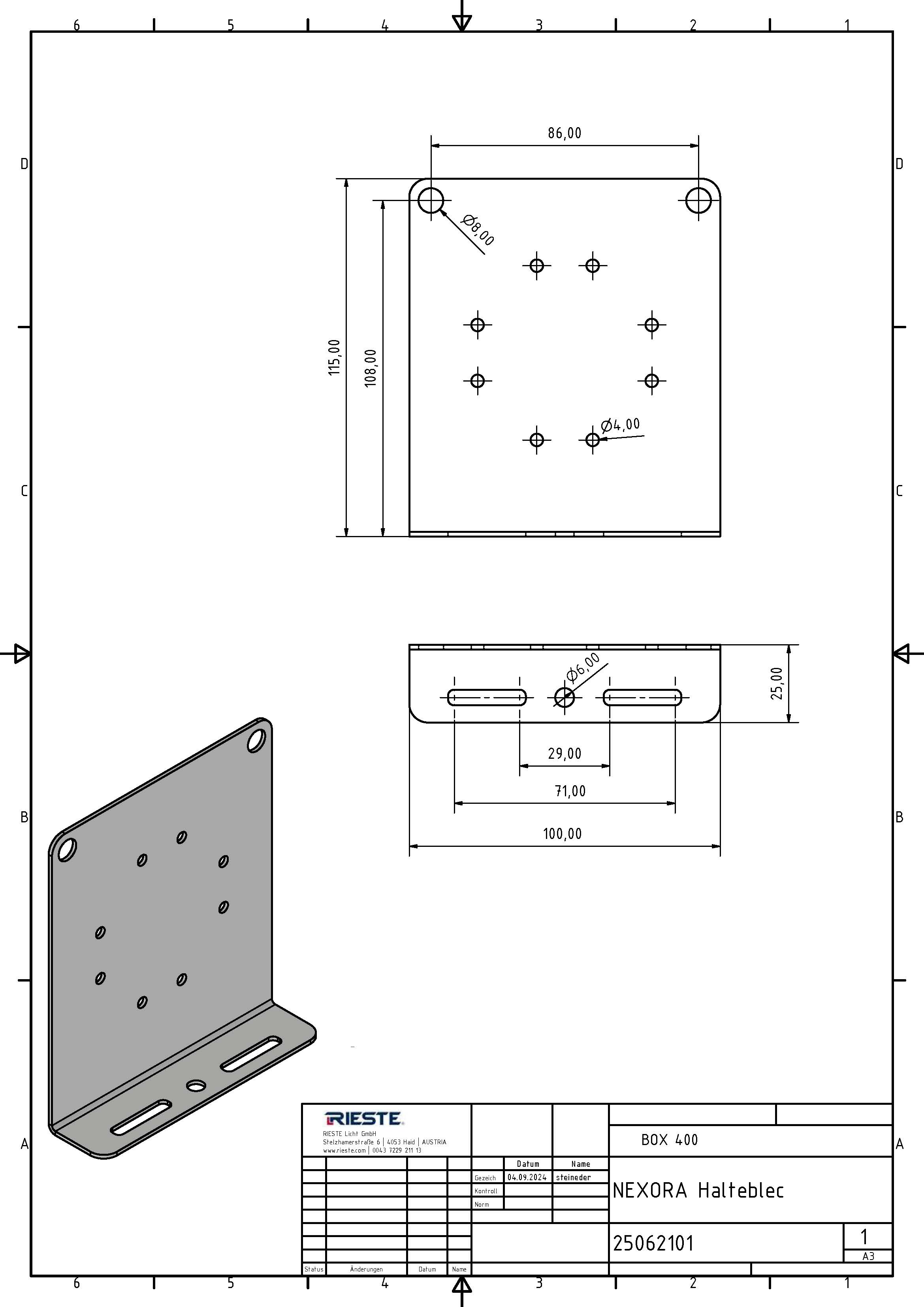 NEXORA L-Montagewinkel | 1,5mm Edelstahl - Bild 3