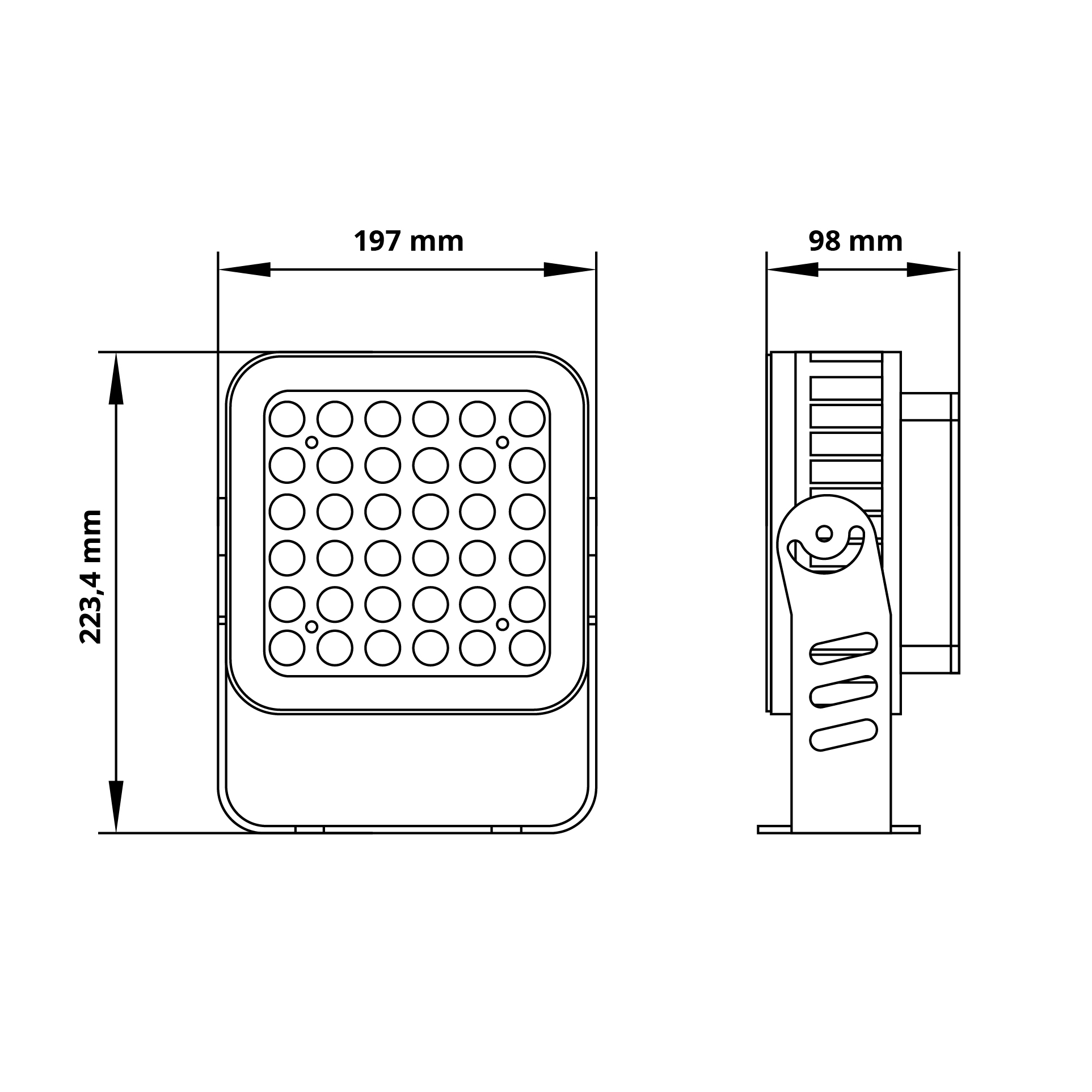 VARION MAXIMUS LED Fassadenstrahler RGB+W Strahler DMX | 36W 30° - Bild 4
